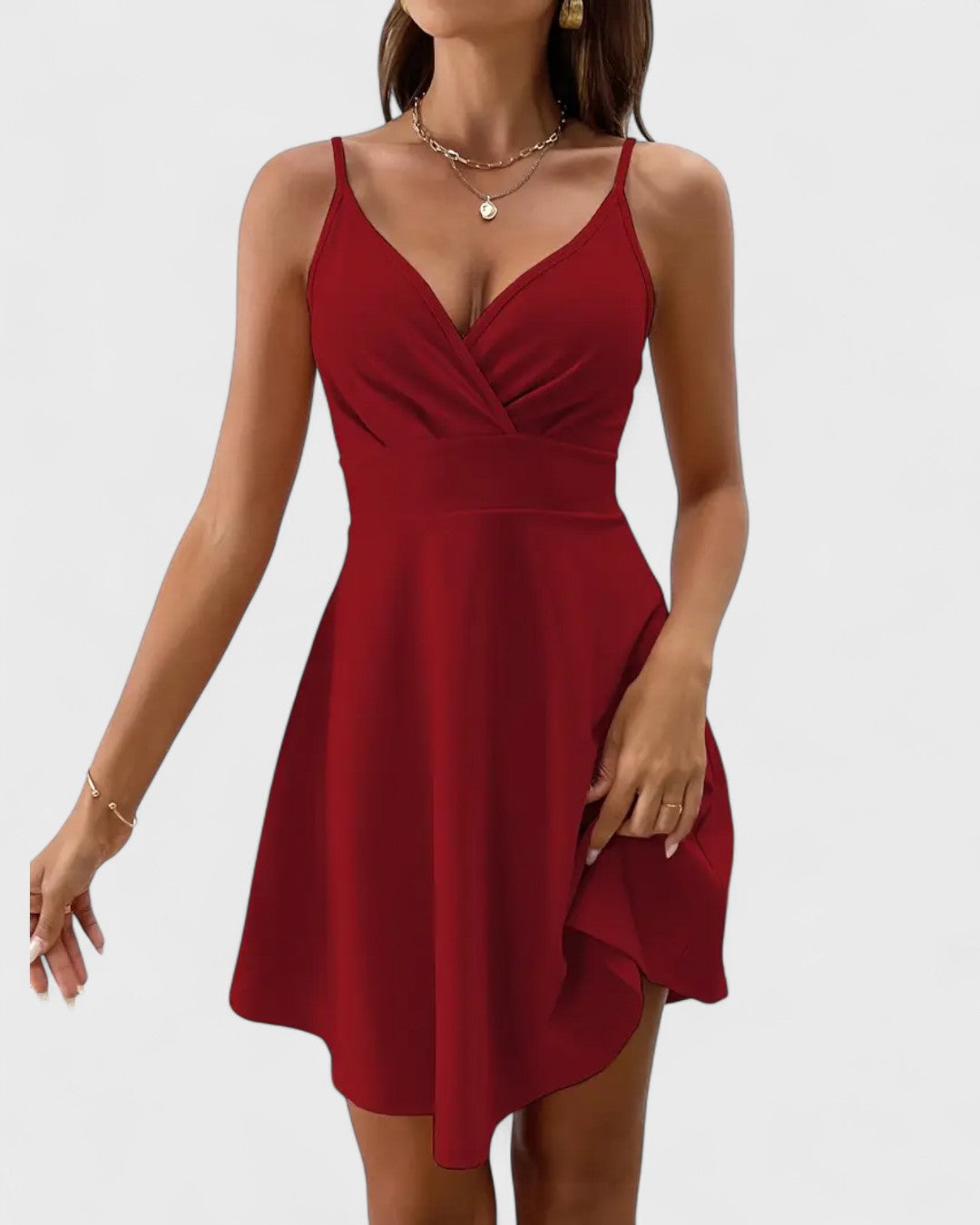 Robe d’été à bretelles évasée