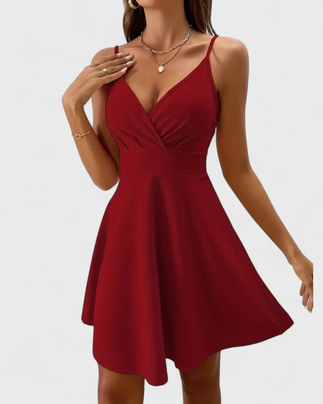 Robe d’été à bretelles évasée