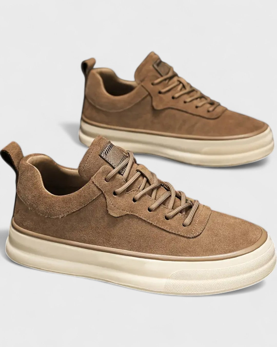 Baskets basses en suédine pour homme
