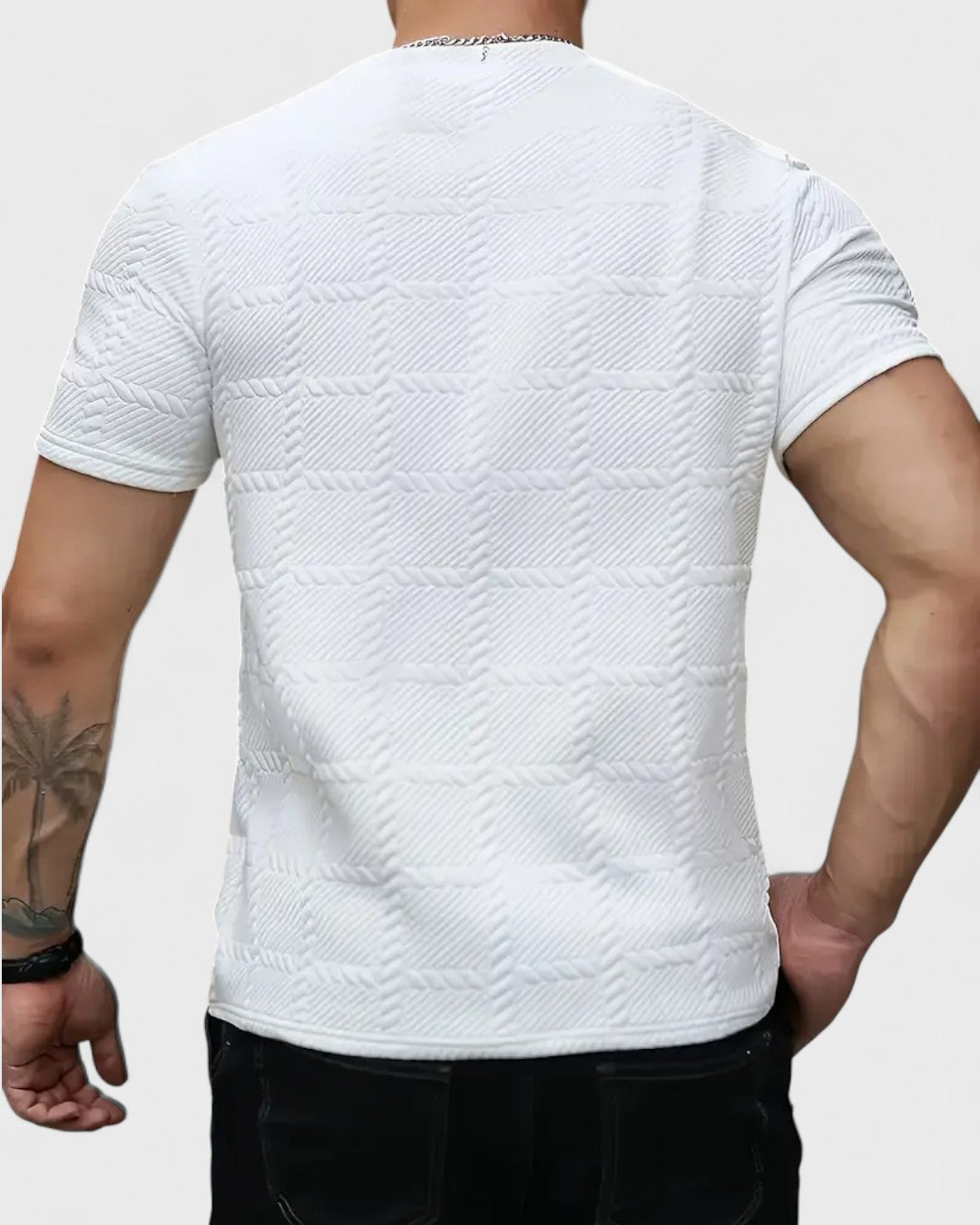 T-shirt 3D à motif géométrique