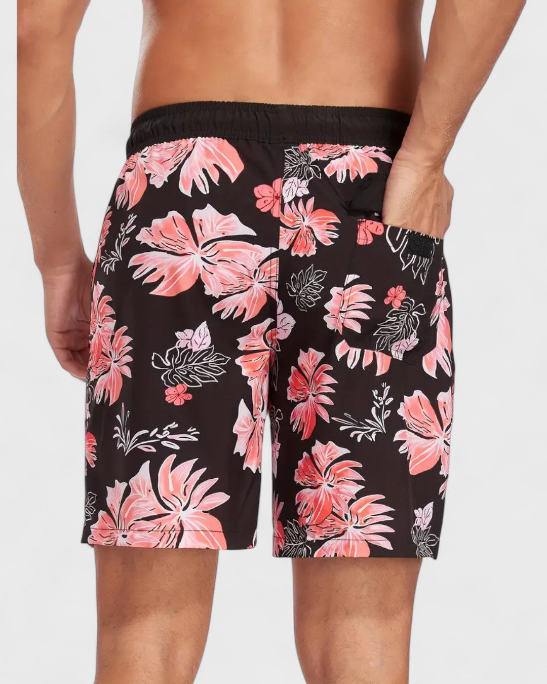 Short hawaïen avec flamants roses