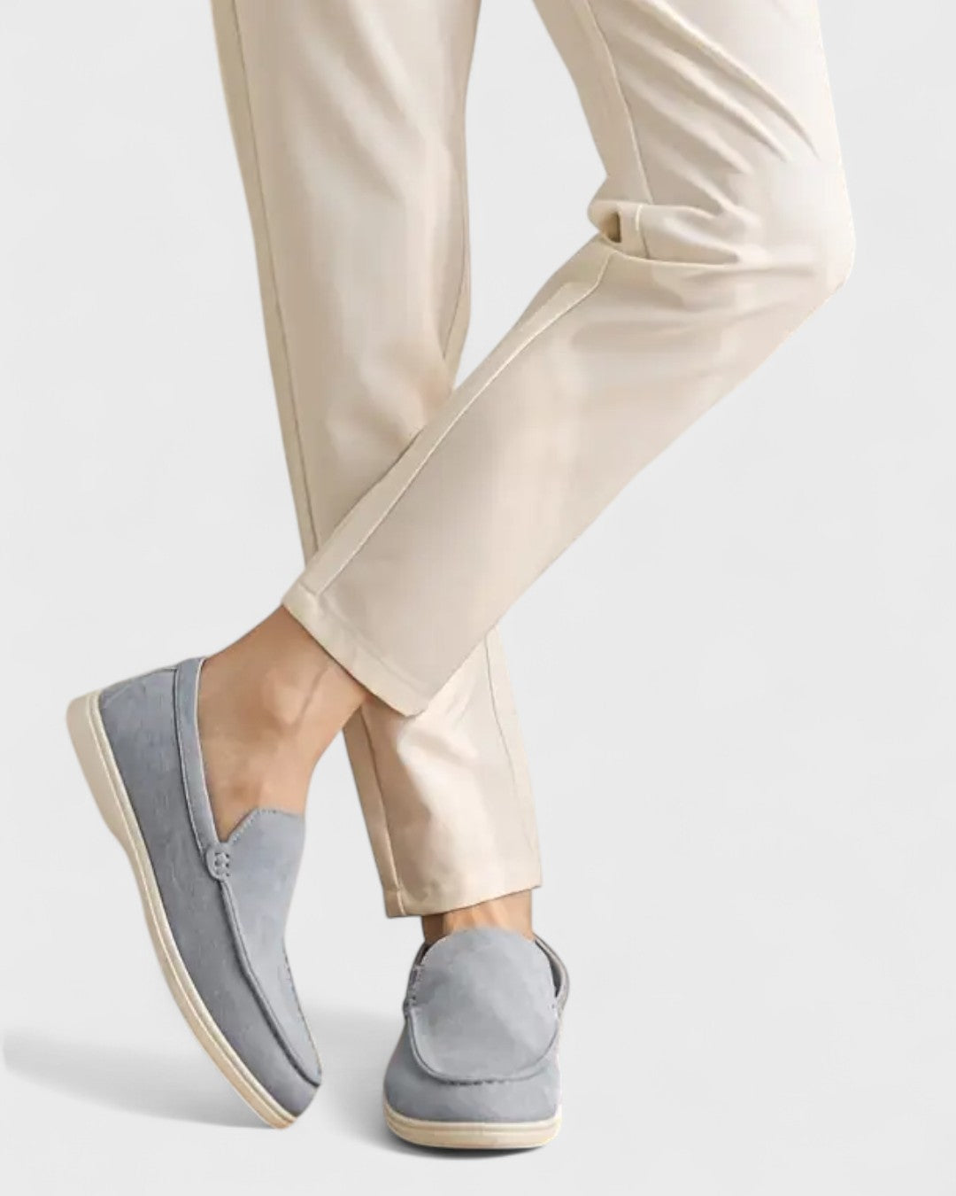 Mocassins classiques en suédine à enfiler