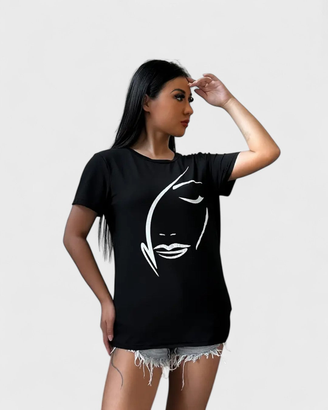 T-shirt femme avec imprimé graphique