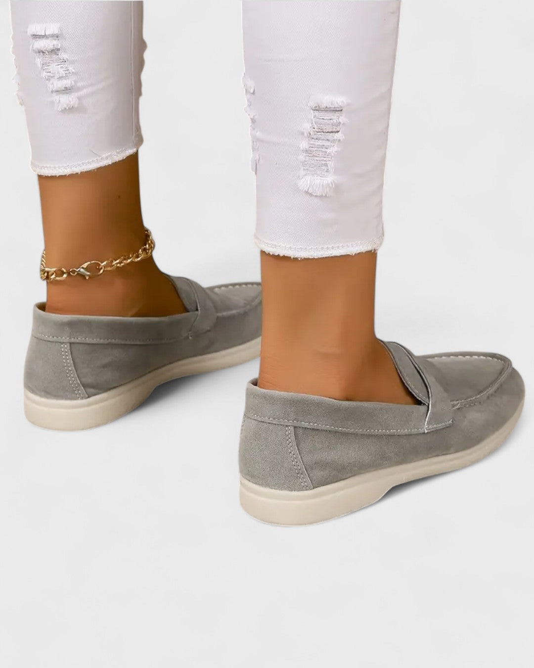 Sophie | Mocassins femme en suédine