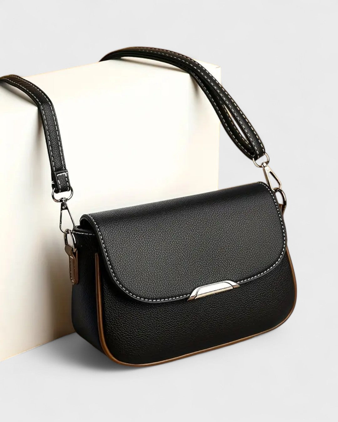 Mini sac bandoulière en cuir grainé