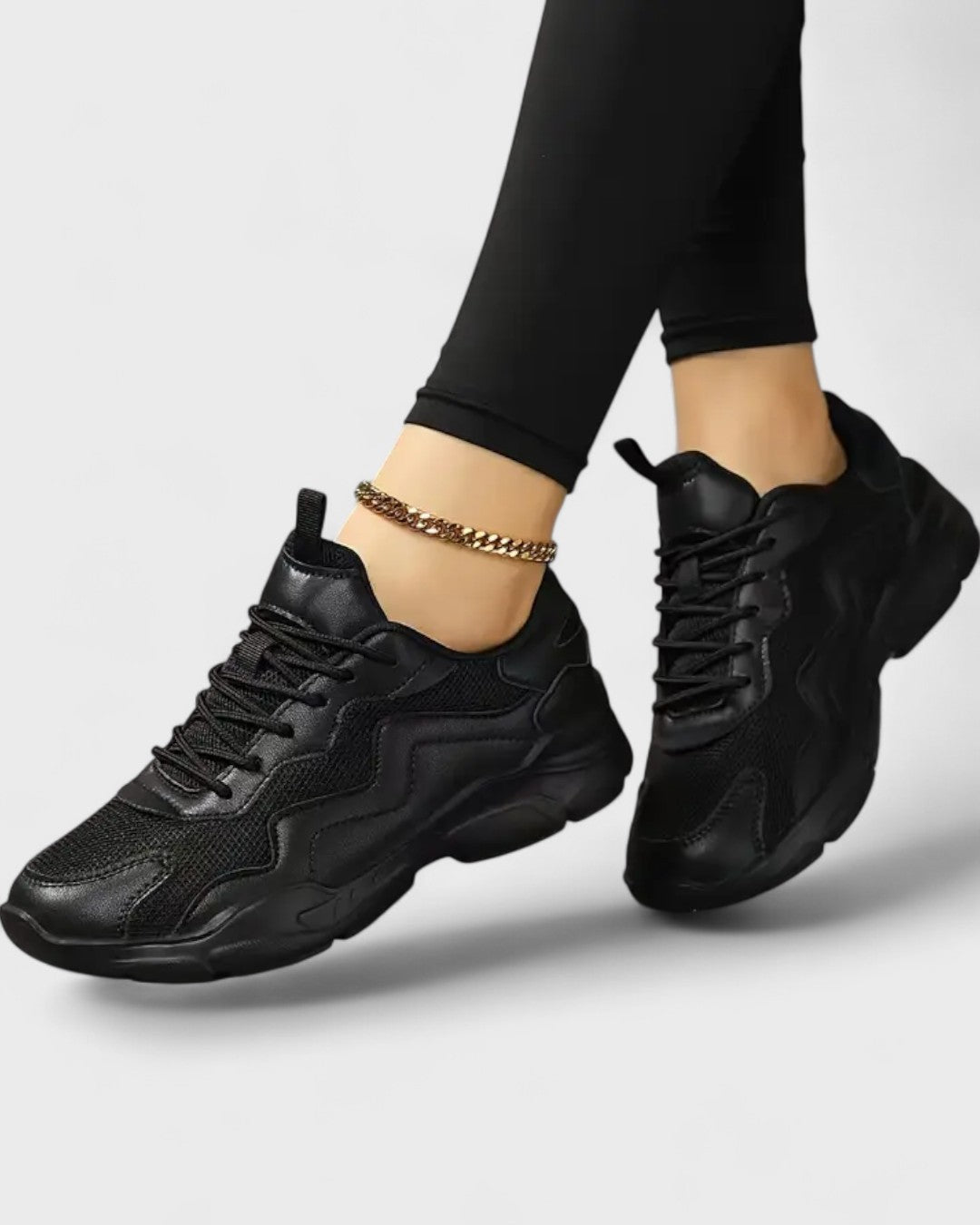 Patrycja | Baskets femme avec tige en mesh